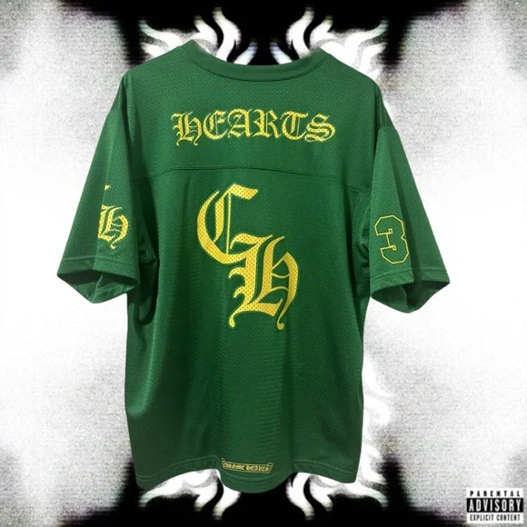 Chrome Hearts Green Mesh Football Jersey